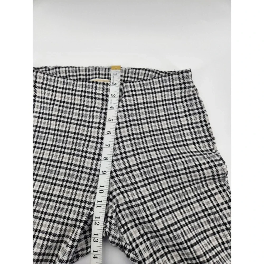 Michael Kors‎ Plaid Houndstooth Print Pants Career Casual Trousers Pull On M